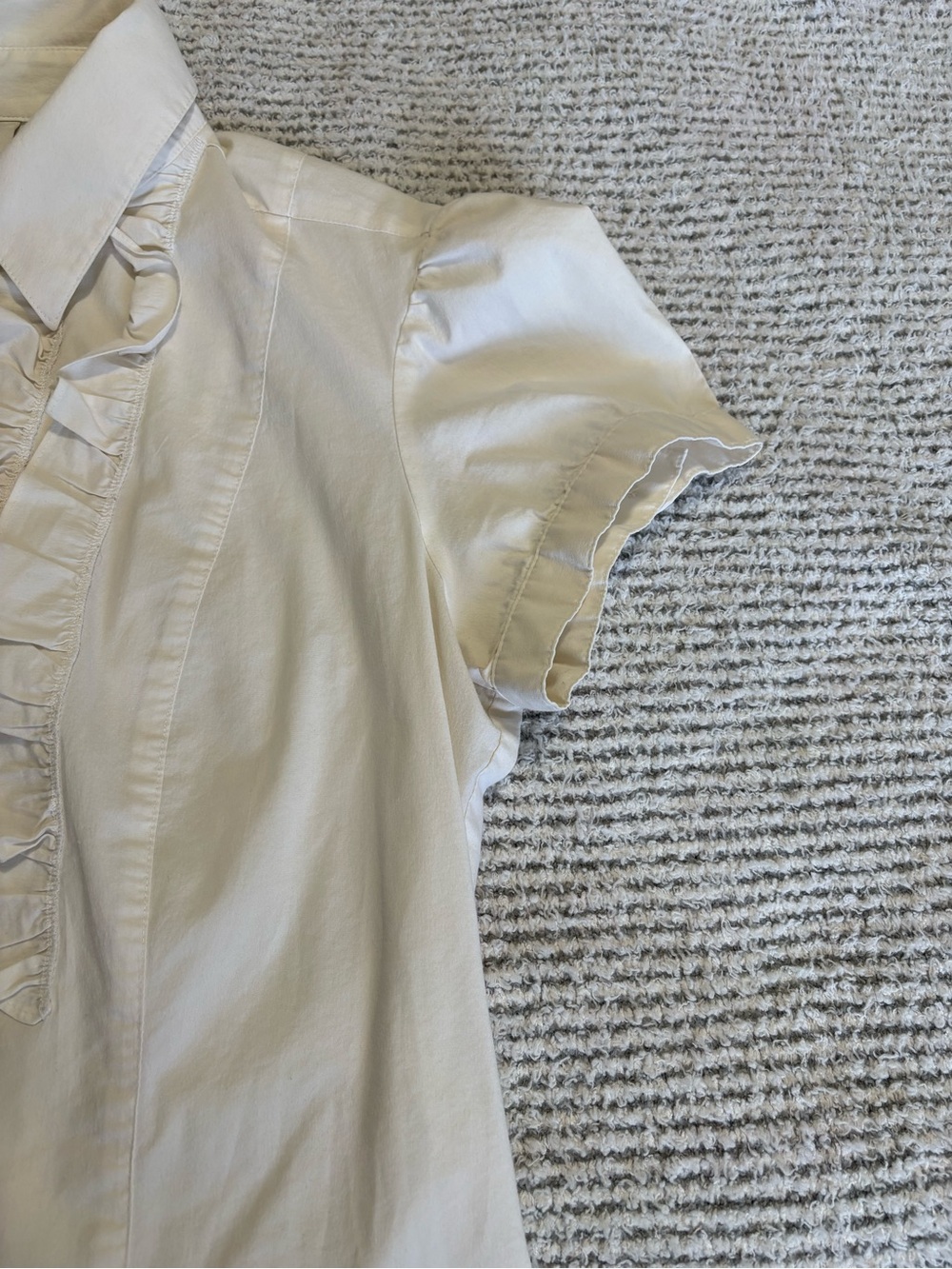 Ivory button down blouse - Picture 4 of 6